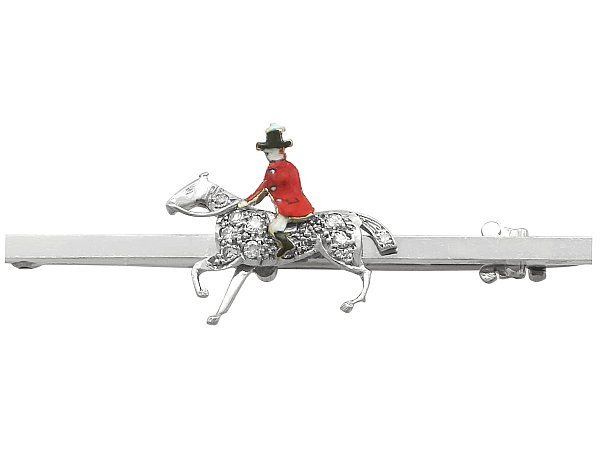 horse and rider brooch