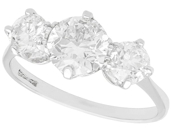 Vintage Three Stone Diamond Ring