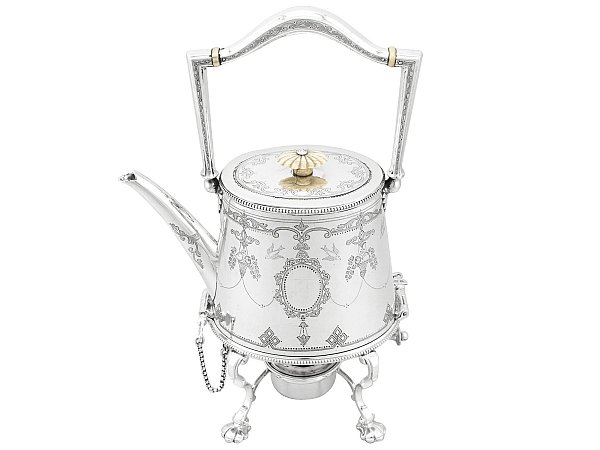 Silver Spirit Kettle Antique
