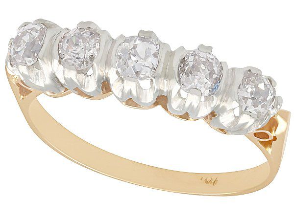 Platinum Set Five Stone Ring 