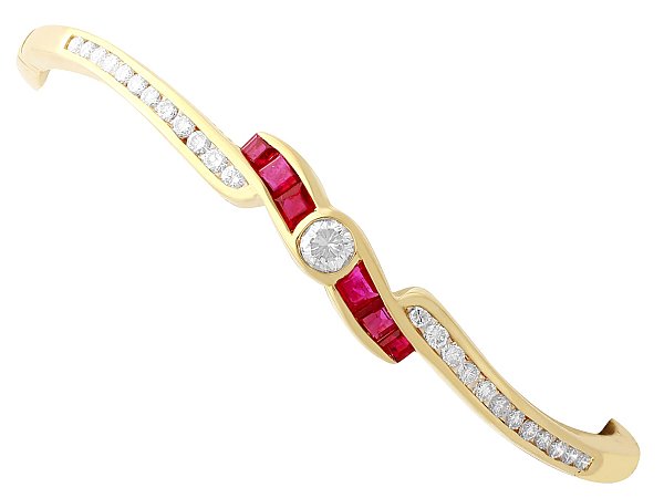 Ruby Diamond Bangle