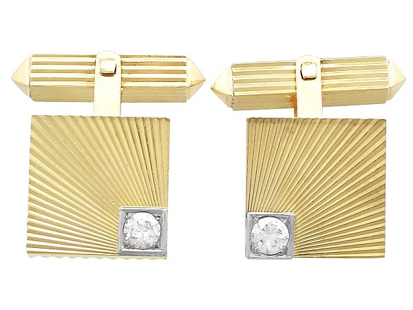 Square Gold Cufflinks