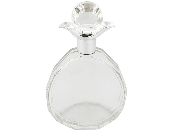 Glass and Silver Decanter