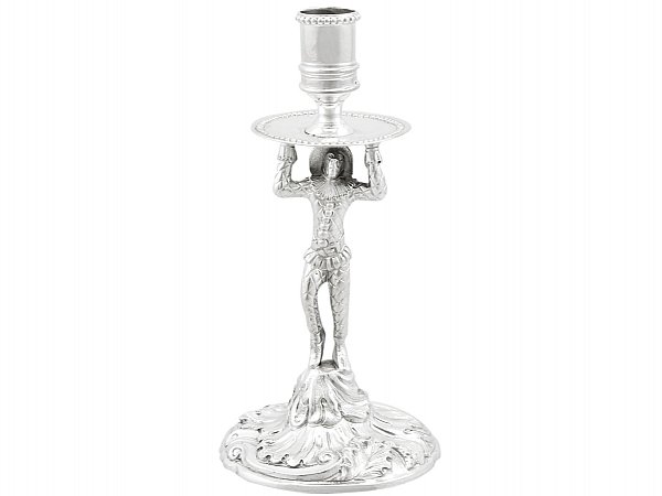 Cast Silver Taperstick