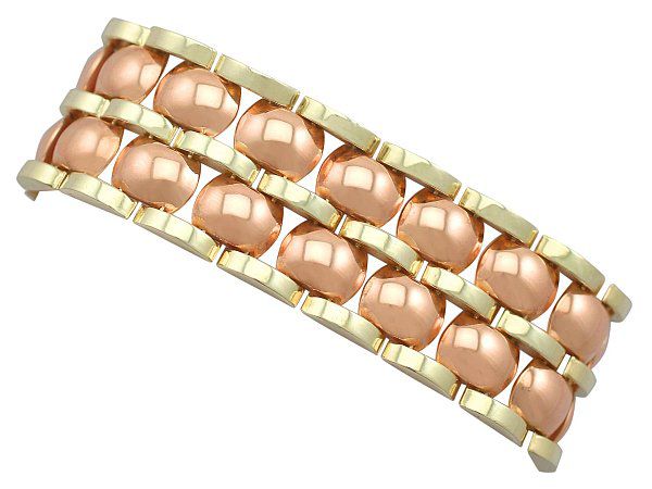 Vintage Rose and Yellow Gold Bracelet