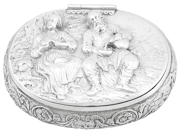 Dutch Silver Tobacco Box