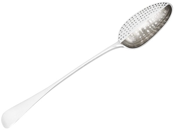 Silver Gravy Straining Spoon
