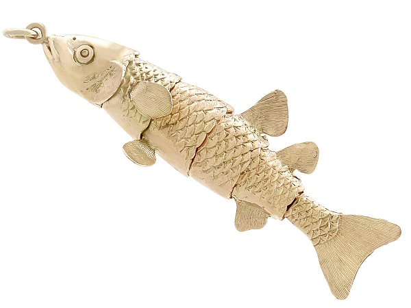 Vintage Gold Fish Charm