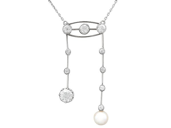 Antique Diamond and Pearl Necklace