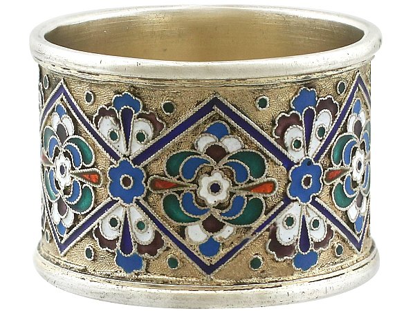 Russian Enamel Napkin Ring