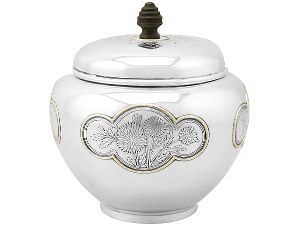 American Silver Biscuit Box
