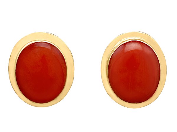 Italian Coral Earrings