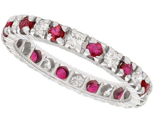 Ruby and Diamond Eternity Ring