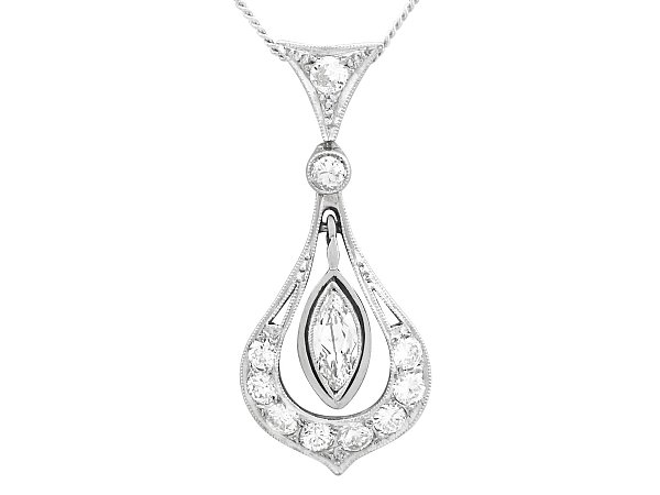 Platinum Antique Diamond Pendant