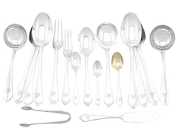 Vintage Silver Flatware Set