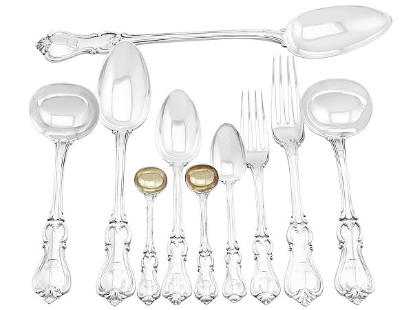 Silver Flatware Service for 12