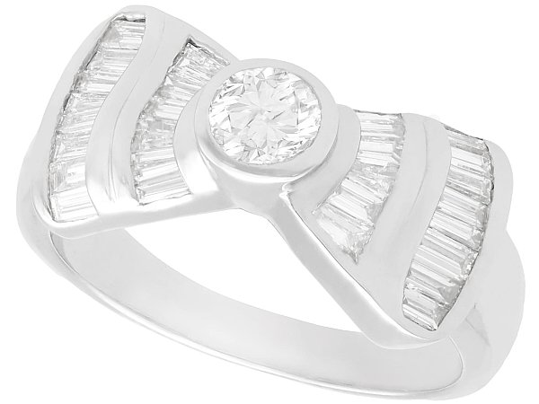 Vintage Diamond Bow Ring