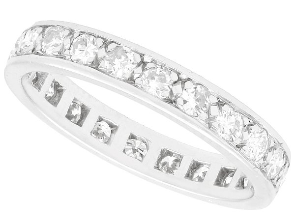 platinum full diamond eternity ring for sale