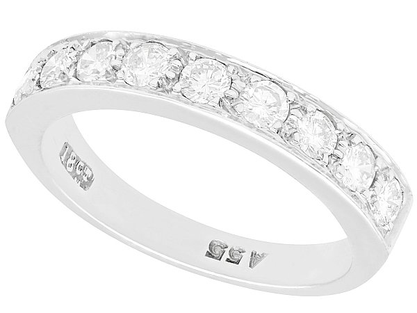 Vintage Diamond Half Eternity Ring
