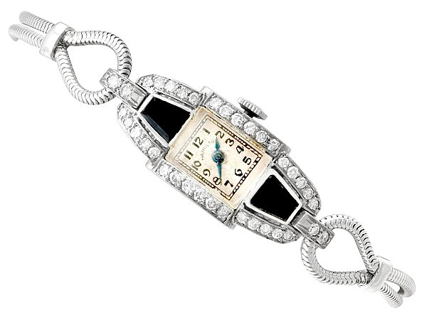 Diamond and Onyx Watch