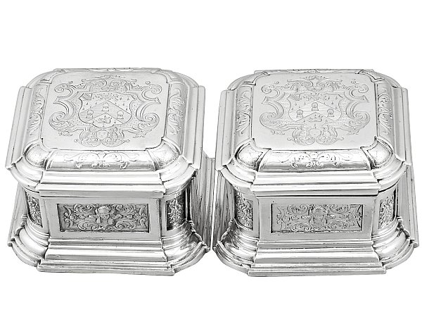 Antique Silver Toilet Boxes