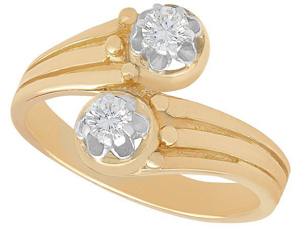 1960s diamond twist ring