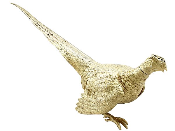 Antique Silver Pheasant Pepper 