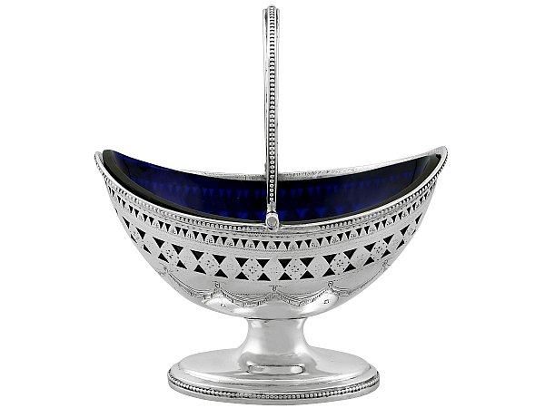 Sterling Silver Sugar Basket with Liner