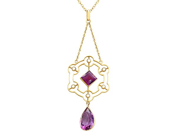 victorian amethyst pendant