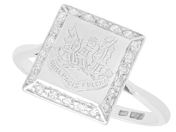 Antique Platinum Diamond Ring for Sale