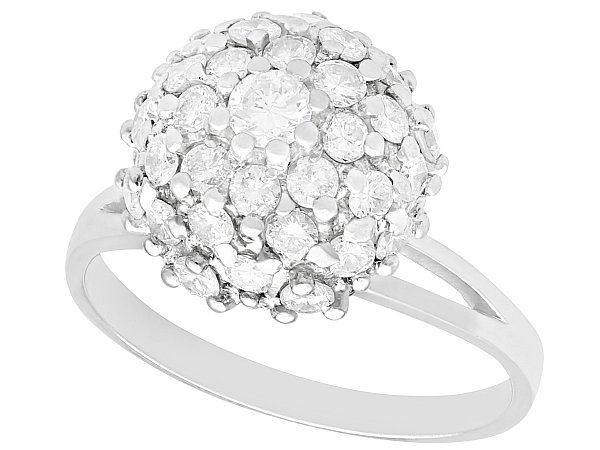 1950s diamond cluster ring