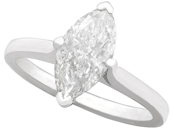 Marquise Diamond Solitaire Engagement Ring