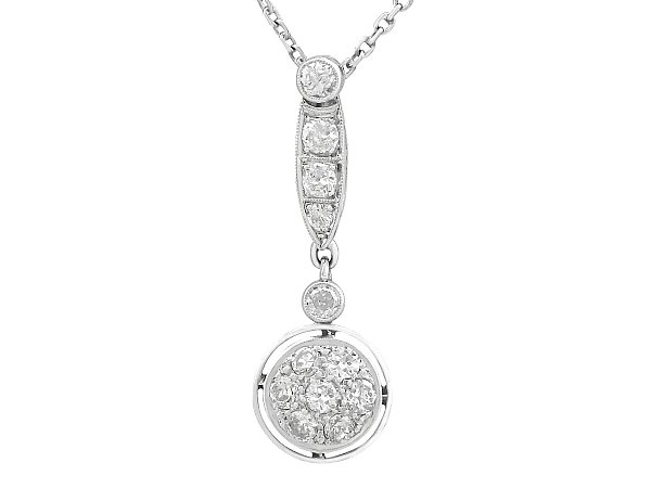 1930s Diamond and Platinum Pendant