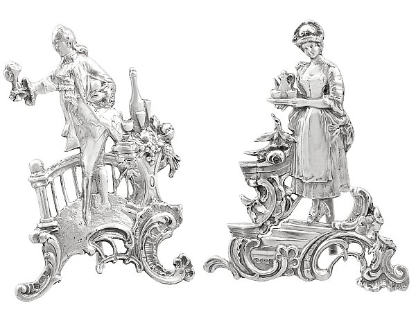 Antique Silver Menu Holders