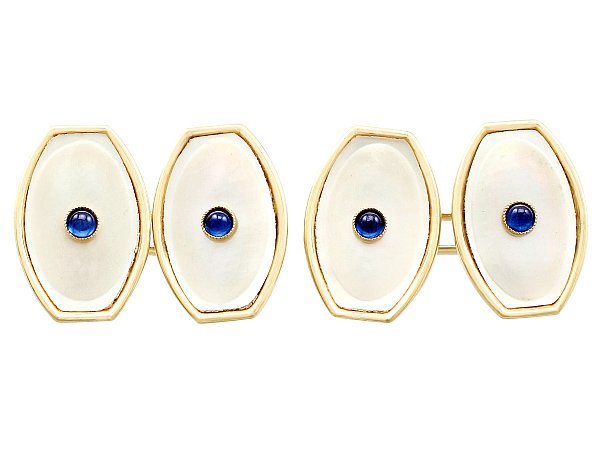 Mother of Pearl Cufflinks Antique