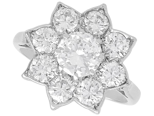 Vintage Floral Cluster Ring for Sale