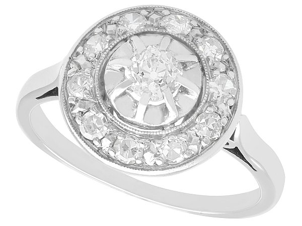 1920s Small Diamond Cluster Ring