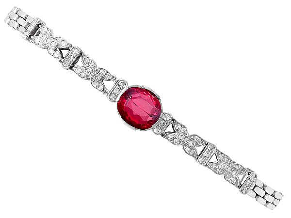 Garnet and Diamond Bracelet 
