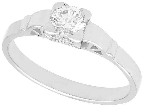 0.36 Round Brilliant Cut Engagement Ring