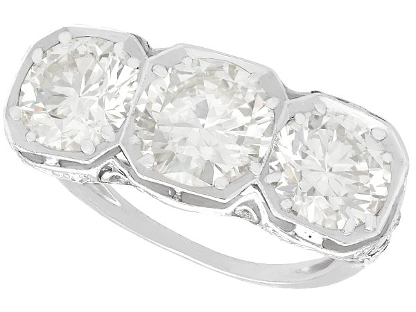 large 1930s diamond engagement ring