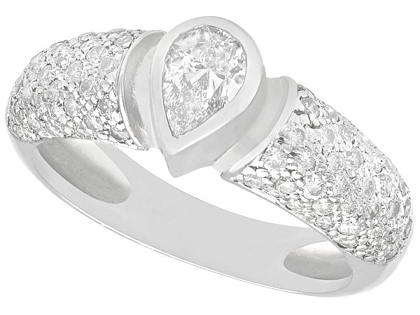 1990s Vintage Diamond Dress Ring 
