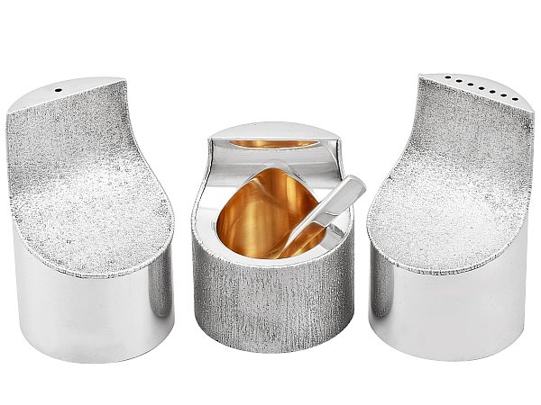 Vintage Silver Condiment Set