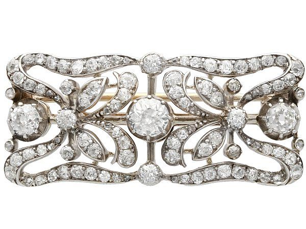 Antique Victorian Diamond Brooch