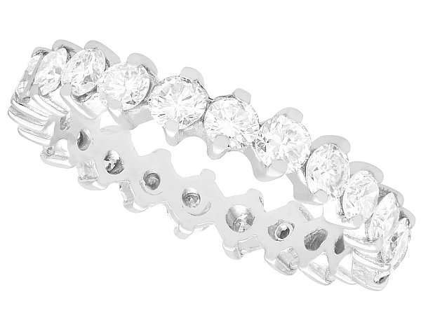 Full Eternity Ring in White Gold 1980s