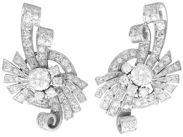 Art Deco Diamond Earrings UK 
