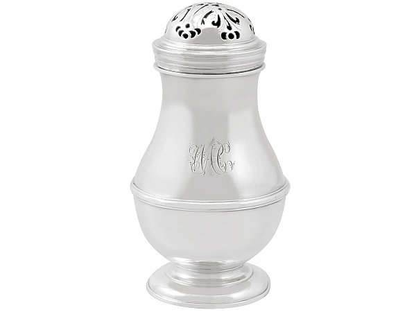 Antique Silver Pepper Shaker