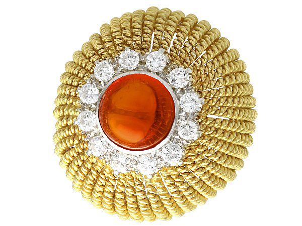 Vintage Garnet Cocktail Ring