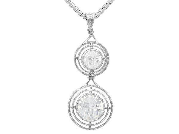 1930s Diamond Drop Pendant 