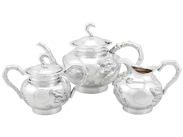 Chinese Silver Tea Set