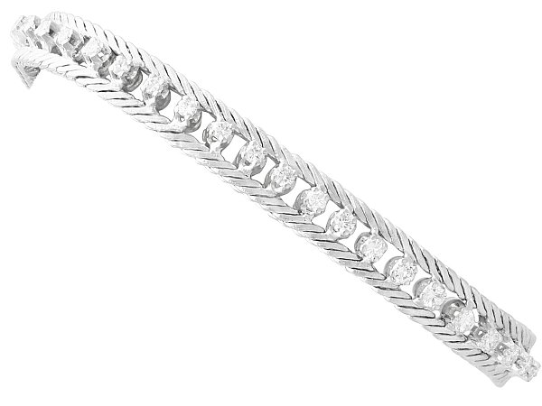 1970s Gold Diamond Bracelet for Sale